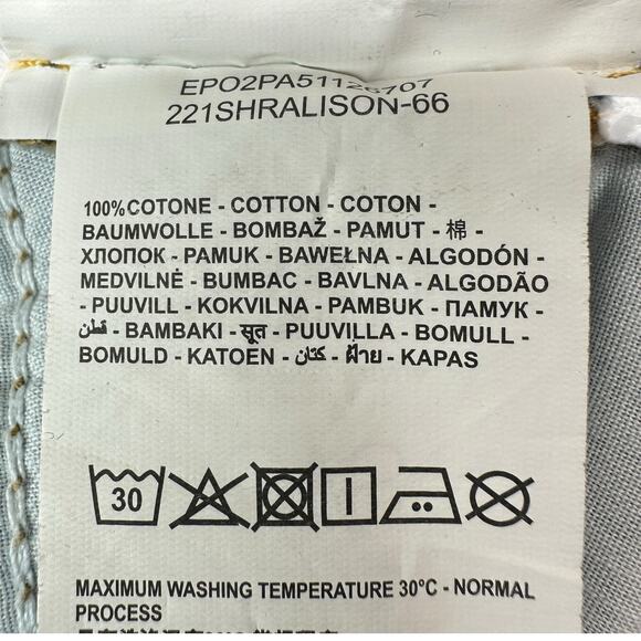 Baby Angel Denim Shorts Womens Size 4 Distressed Raw Hem Light Blue - Picture 8 of 9